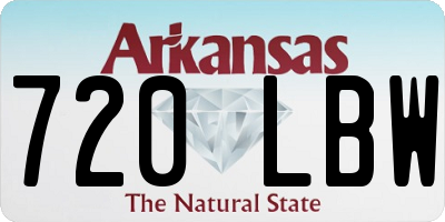 AR license plate 720LBW