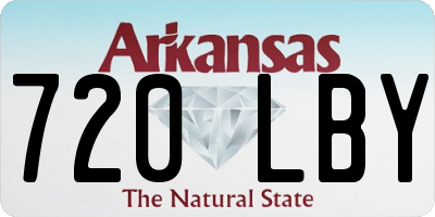 AR license plate 720LBY