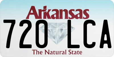 AR license plate 720LCA