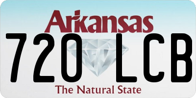 AR license plate 720LCB
