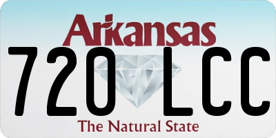 AR license plate 720LCC