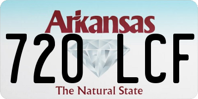 AR license plate 720LCF