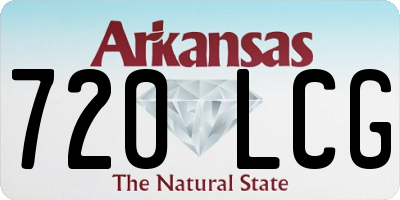 AR license plate 720LCG