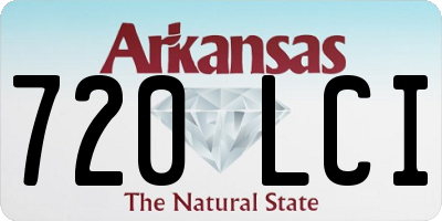 AR license plate 720LCI