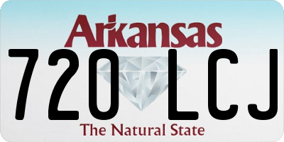 AR license plate 720LCJ