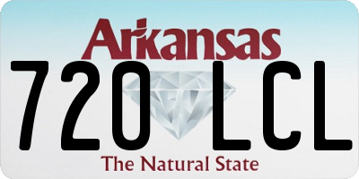 AR license plate 720LCL