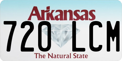 AR license plate 720LCM