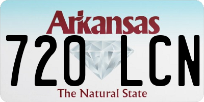 AR license plate 720LCN