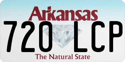 AR license plate 720LCP