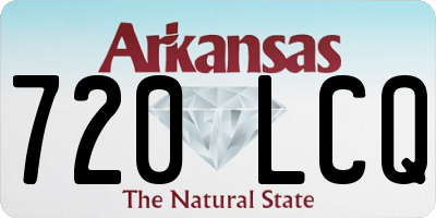 AR license plate 720LCQ
