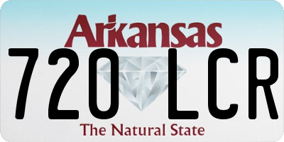 AR license plate 720LCR