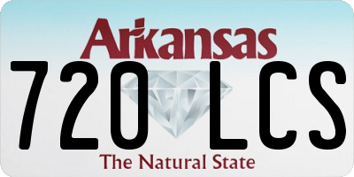 AR license plate 720LCS