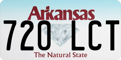 AR license plate 720LCT