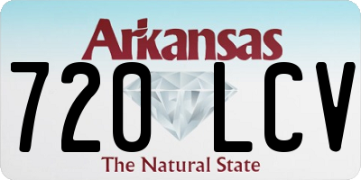 AR license plate 720LCV