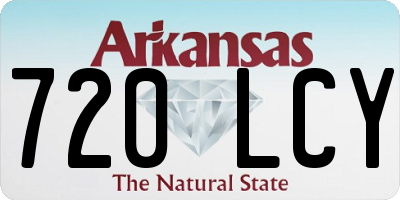 AR license plate 720LCY