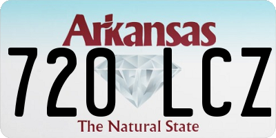 AR license plate 720LCZ