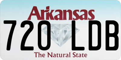AR license plate 720LDB