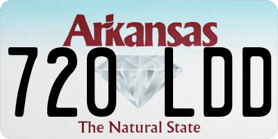AR license plate 720LDD