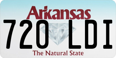 AR license plate 720LDI