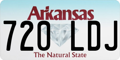 AR license plate 720LDJ