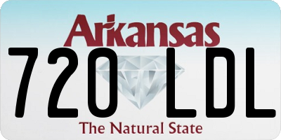AR license plate 720LDL