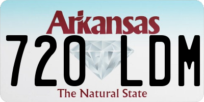 AR license plate 720LDM