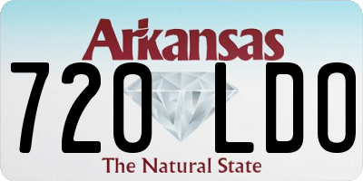 AR license plate 720LDO