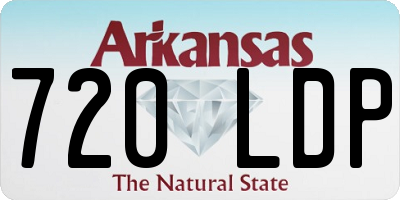 AR license plate 720LDP