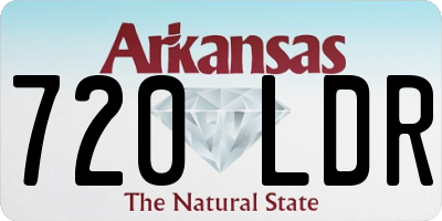 AR license plate 720LDR