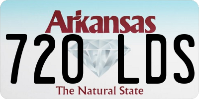 AR license plate 720LDS