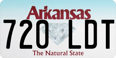 AR license plate 720LDT