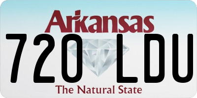 AR license plate 720LDU