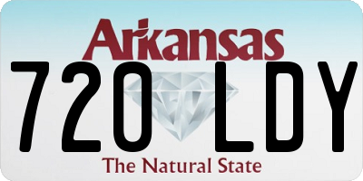 AR license plate 720LDY
