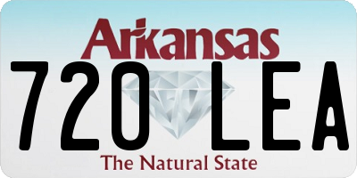 AR license plate 720LEA