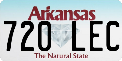 AR license plate 720LEC