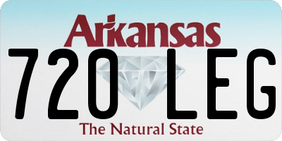 AR license plate 720LEG