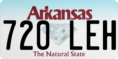 AR license plate 720LEH