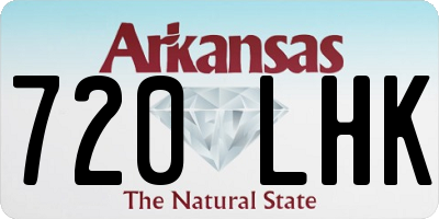 AR license plate 720LHK