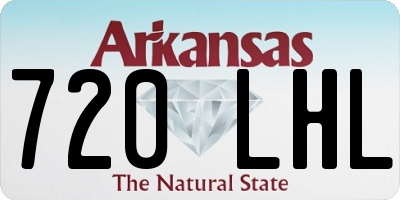 AR license plate 720LHL