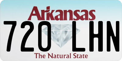 AR license plate 720LHN