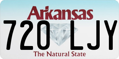 AR license plate 720LJY
