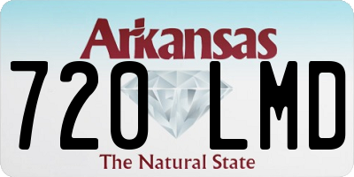 AR license plate 720LMD