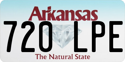 AR license plate 720LPE