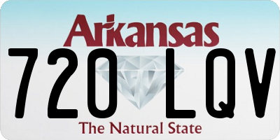 AR license plate 720LQV