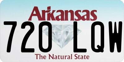 AR license plate 720LQW