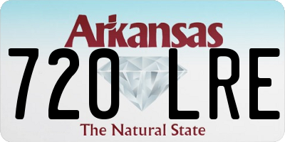 AR license plate 720LRE