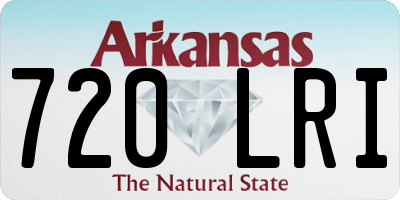 AR license plate 720LRI