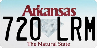 AR license plate 720LRM