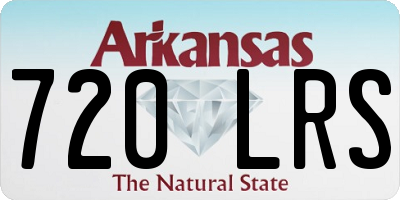 AR license plate 720LRS