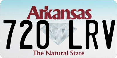 AR license plate 720LRV